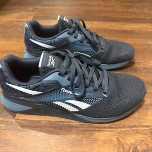 Reebok Men's  Nano X4 Blue and White Athletic Shoes